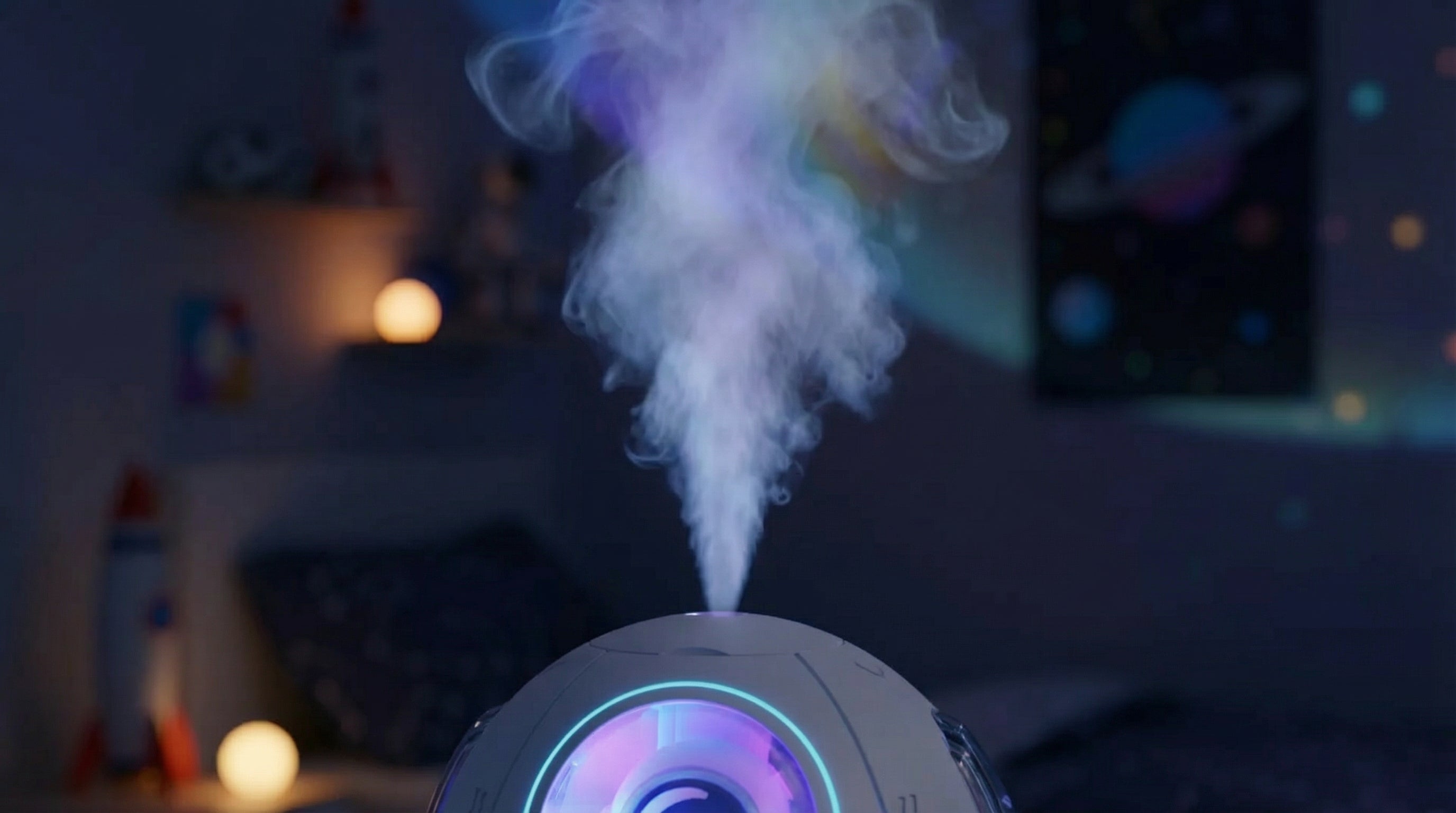 Humidificador Infantil Ninno™ | Nave Espacial con Luz Nocturna